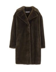 STAND STUDIO Pelliccia "Camille Cocoon" BROWN Donna 