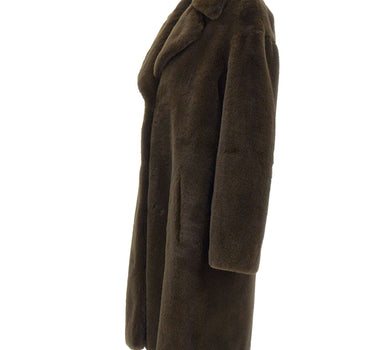 STAND STUDIO Pelliccia "Camille Cocoon" BROWN Donna 