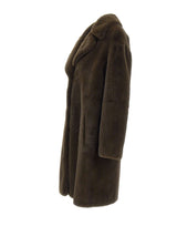 STAND STUDIO Pelliccia "Camille Cocoon" BROWN Donna 