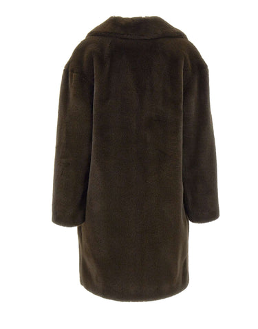 STAND STUDIO Pelliccia "Camille Cocoon" BROWN Donna 