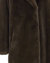 STAND STUDIO Pelliccia "Camille Cocoon" BROWN Donna 