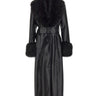STAND STUDIO Cappotto in pelle "Estella" BLACK Donna 