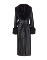 STAND STUDIO Cappotto in pelle "Estella" BLACK Donna 