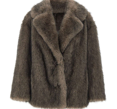 STAND STUDIO Giacca in eco pelliccia "Angelika" GREY Donna 