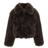 STAND STUDIO Pelliccia "Aya" BROWN Donna 