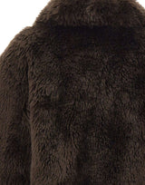 STAND STUDIO Pelliccia "Aya" BROWN Donna 