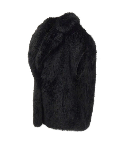 STAND STUDIO Pelliccia smanicata "Kinley" BLACK Donna 