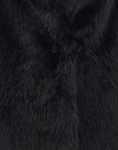 STAND STUDIO Pelliccia smanicata "Kinley" BLACK Donna 