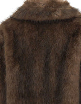 STAND STUDIO Pelliccia "Journi" BROWN Donna 