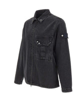 STONE ISLAND Giacca in denim con zip BLACK Uomo 