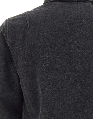 STONE ISLAND Giacca in denim con zip BLACK Uomo 