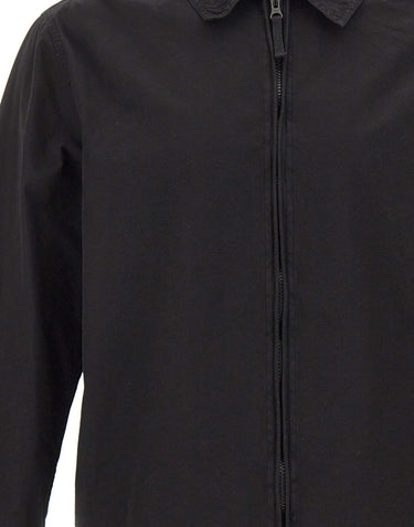 STONE ISLAND Giacca overshirt in cotone BLACK Uomo 