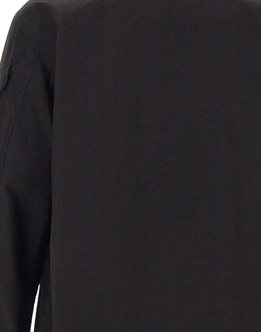 STONE ISLAND Giacca overshirt in cotone BLACK Uomo 