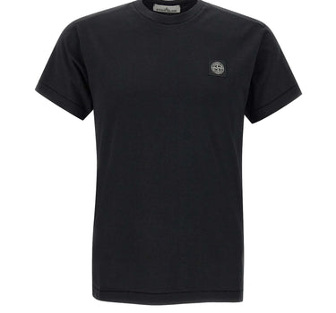 STONE ISLAND T-shirt in cotone BLACK Uomo 