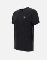 STONE ISLAND T-shirt in cotone BLACK Uomo 
