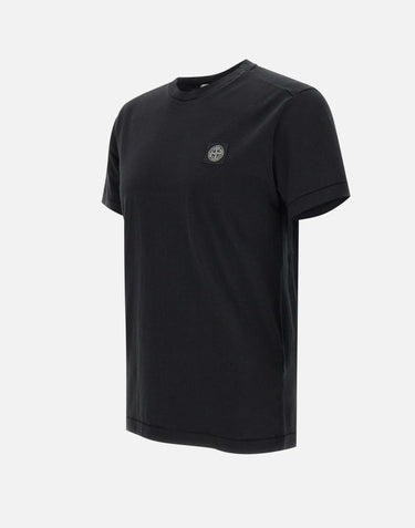 STONE ISLAND T-shirt in cotone BLACK Uomo 
