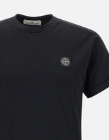 STONE ISLAND T-shirt in cotone BLACK Uomo 