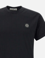 STONE ISLAND T-shirt in cotone BLACK Uomo 