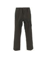 STONE ISLAND Pantaloni cargo ampi in cotone GREEN Uomo 