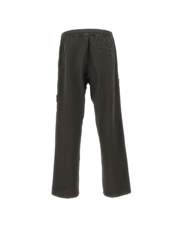 STONE ISLAND Pantaloni cargo ampi in cotone GREEN Uomo 