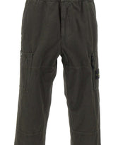 STONE ISLAND Pantaloni cargo ampi in cotone GREEN Uomo 