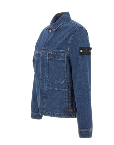 STONE ISLAND Giacca in denim BLUE Uomo 