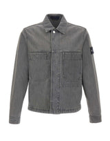 STONE ISLAND Giacca in denim GREY Uomo 