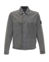 STONE ISLAND Giacca in denim GREY Uomo 