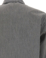 STONE ISLAND Giacca in denim GREY Uomo 