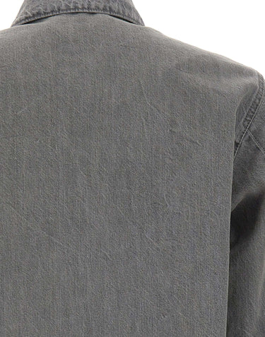 STONE ISLAND Giacca in denim GREY Uomo 