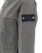 STONE ISLAND Giacca in denim GREY Uomo 