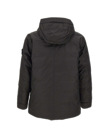 STONE ISLAND Parka in tessuto lucido BLACK Uomo 