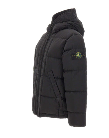 STONE ISLAND Piumino in nylon BLACK Uomo 