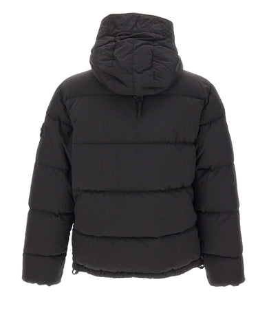 STONE ISLAND Piumino in nylon BLACK Uomo 