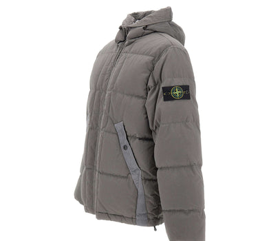 STONE ISLAND Piumino in nylon GREY Uomo 