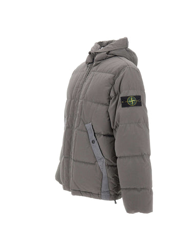 STONE ISLAND Piumino in nylon GREY Uomo 