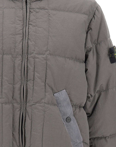 STONE ISLAND Piumino in nylon GREY Uomo 
