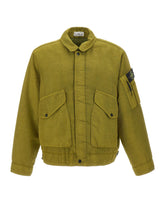 STONE ISLAND Giacca "Dense Oxford" GREEN Uomo 