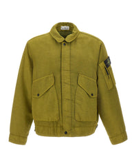 STONE ISLAND Giacca "Dense Oxford" GREEN Uomo 