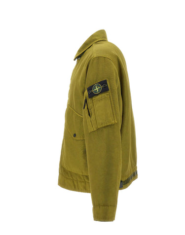 STONE ISLAND Giacca "Dense Oxford" GREEN Uomo 