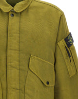 STONE ISLAND Giacca "Dense Oxford" GREEN Uomo 