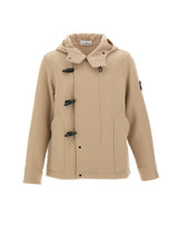 STONE ISLAND Cappotto in lana con alamari BEIGE Uomo 