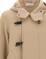 STONE ISLAND Cappotto in lana con alamari BEIGE Uomo 