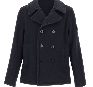 STONE ISLAND Giacca doppiopetto in lana BLUE Uomo 