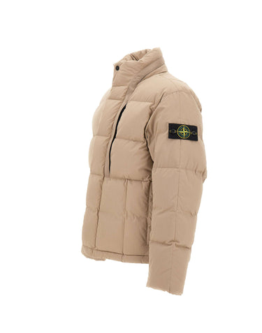 STONE ISLAND Piumino in misto cotone BEIGE Uomo 