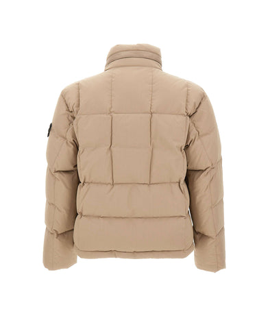 STONE ISLAND Piumino in misto cotone BEIGE Uomo 