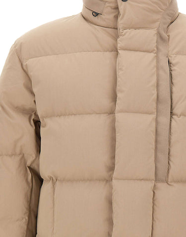 STONE ISLAND Piumino in misto cotone BEIGE Uomo 