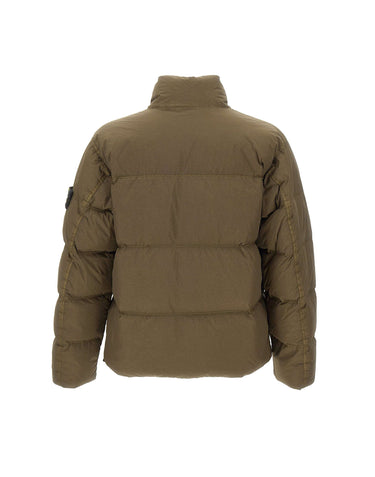 STONE ISLAND Piumino in reps di nylon GREEN Uomo 