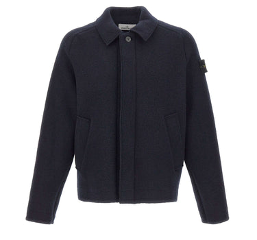 STONE ISLAND Giacca in lana vergine BLUE Uomo 