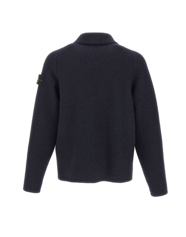 STONE ISLAND Giacca in lana vergine BLUE Uomo 